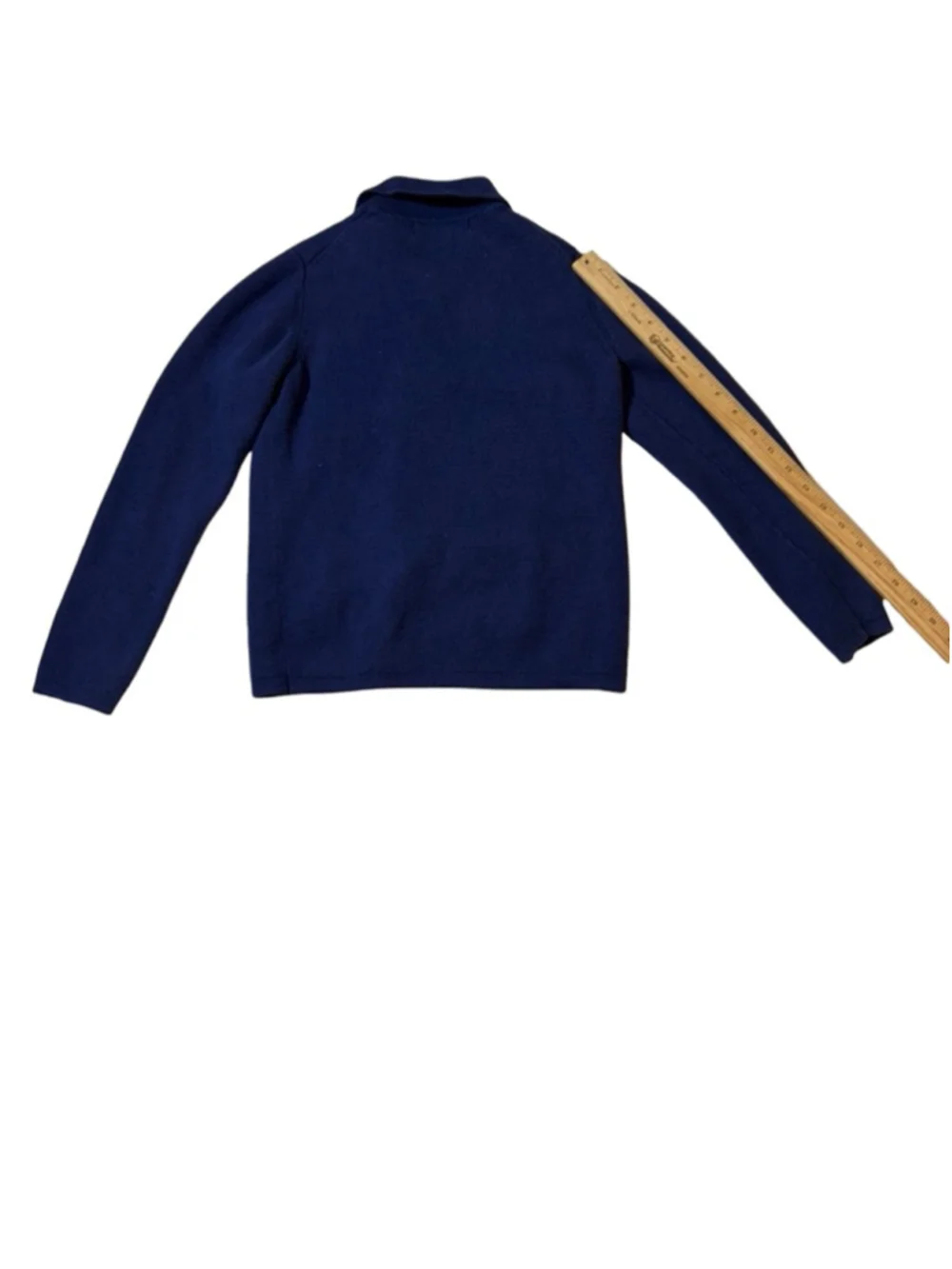 Mini Boden Blue Cotton Blend Knit Cardigan Jacket Size 9-10Y
